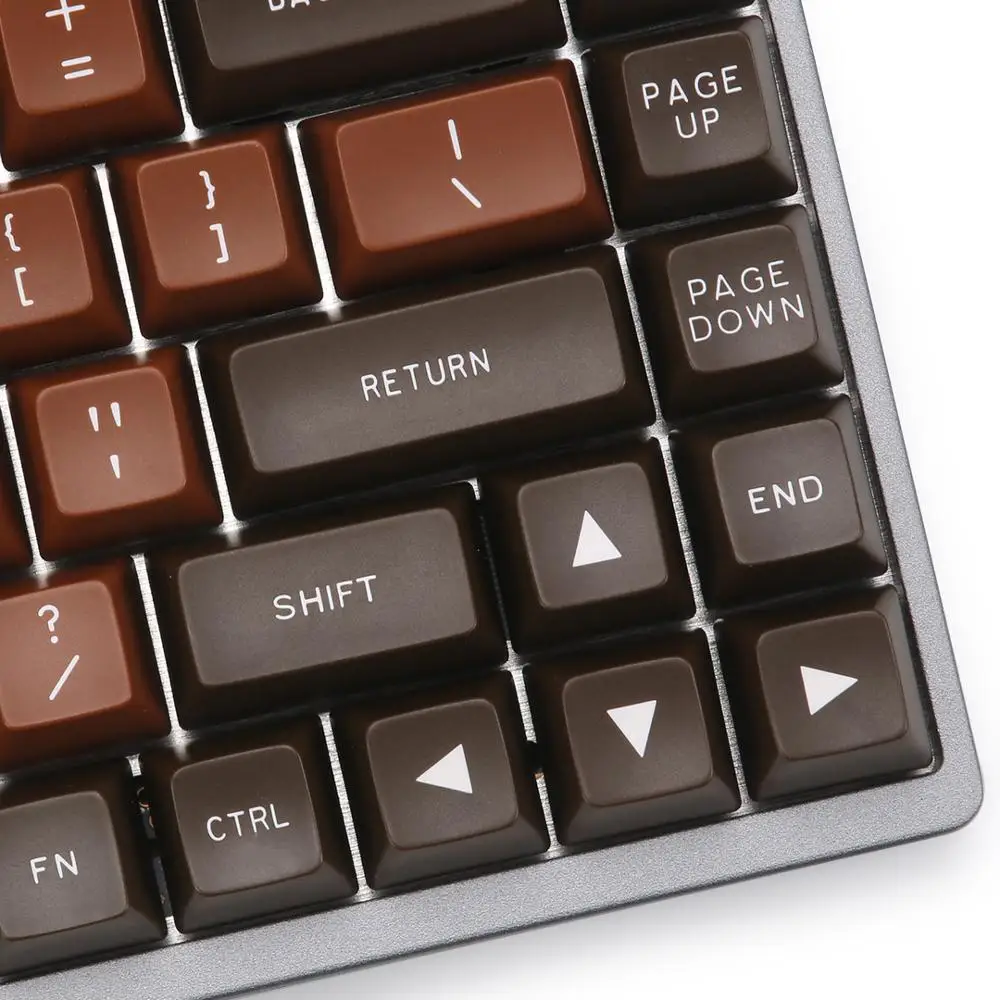 MAXKEY chocolate SA keycaps ABS Double shot 134 клавиш для механической клавиатуры mx