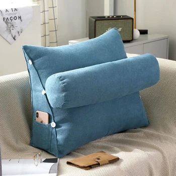 

Bedside Cushion Triangle Pillow Backrest Pillow for Bed Home Decor Sofa Japanese Style Pillow Meditation Cojines Sofa Gift FK069