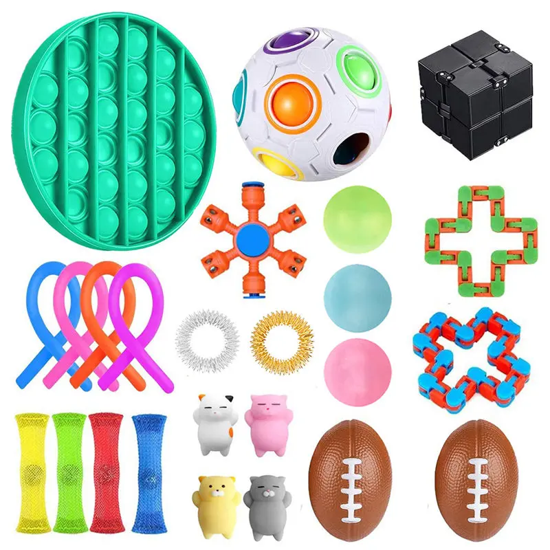 25Stk Fidget Sensory Toys Set Autism ADHD SEN Stressabbau Spielzeug Angst Relief 