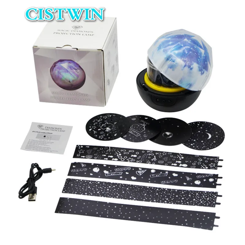  Night Light Starry Sky Planet Magic home planetarium projector Earth Universe LED Colorful Rotate F - 4000354923436