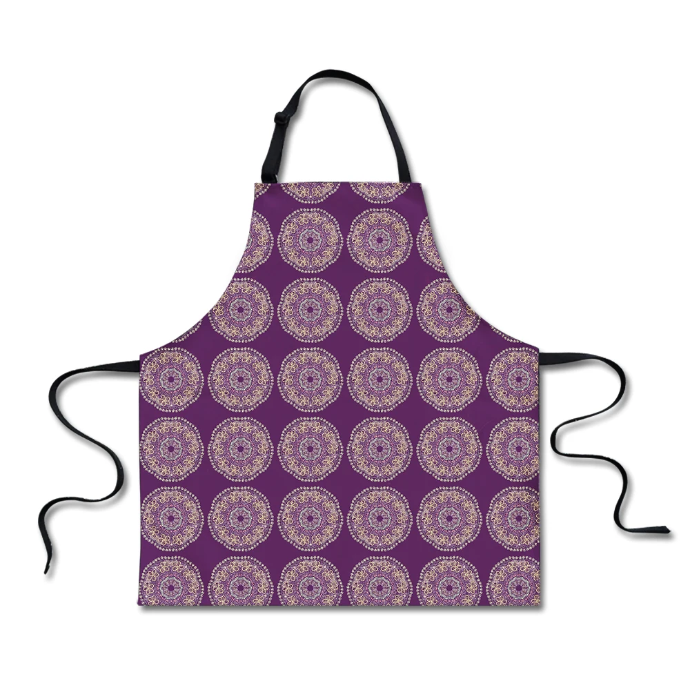 

Colorful kaleidoscope Pattern Apron Kitchen Aprons Women Men Cooking BBQ Apron Novelty Waterproof Cleaning Baking Accessories