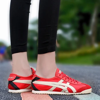 

43 Big Size/Women Luxury Brand Tiger Sneakers Women's Casual Shoes Outdoor Jogging Shoes Breathable Mesh Summer Sports Shoes