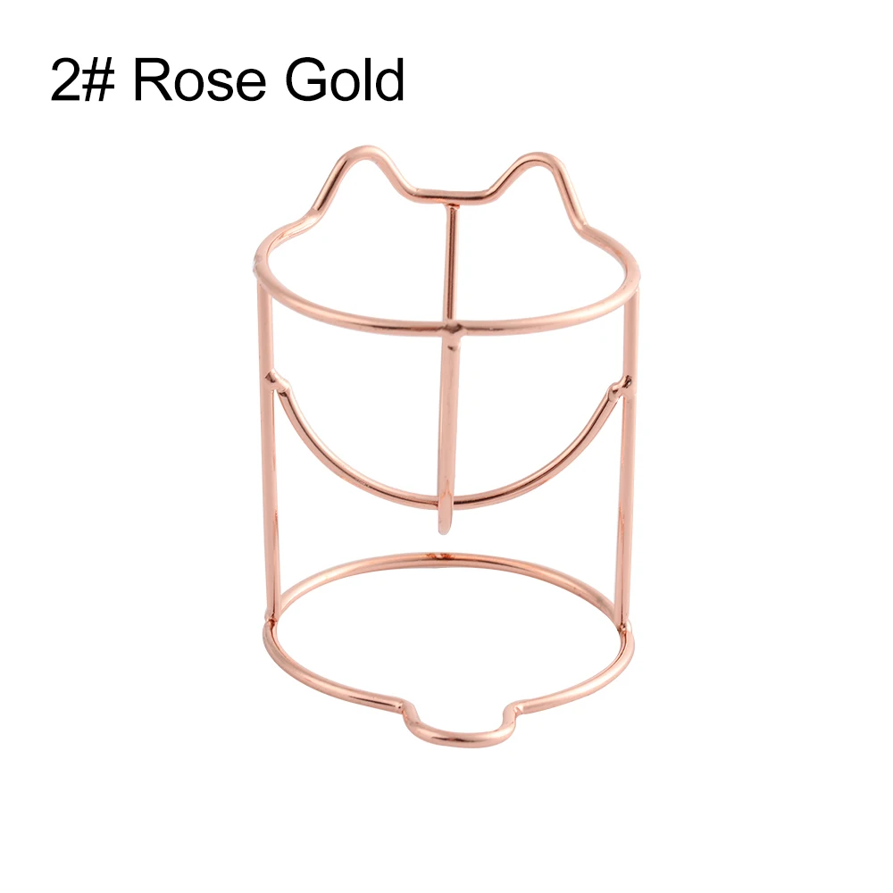 type 2 Rose Gold Новинка, 1 шт., косметическая Подставка для губки, чехол для хранения, для макияжа, блендер, пуховый держатель, пустая Косметическая подставка в форме яйца, прозрачная пуховка, сушильная коробка - Цвет: type 2 Rose Gold