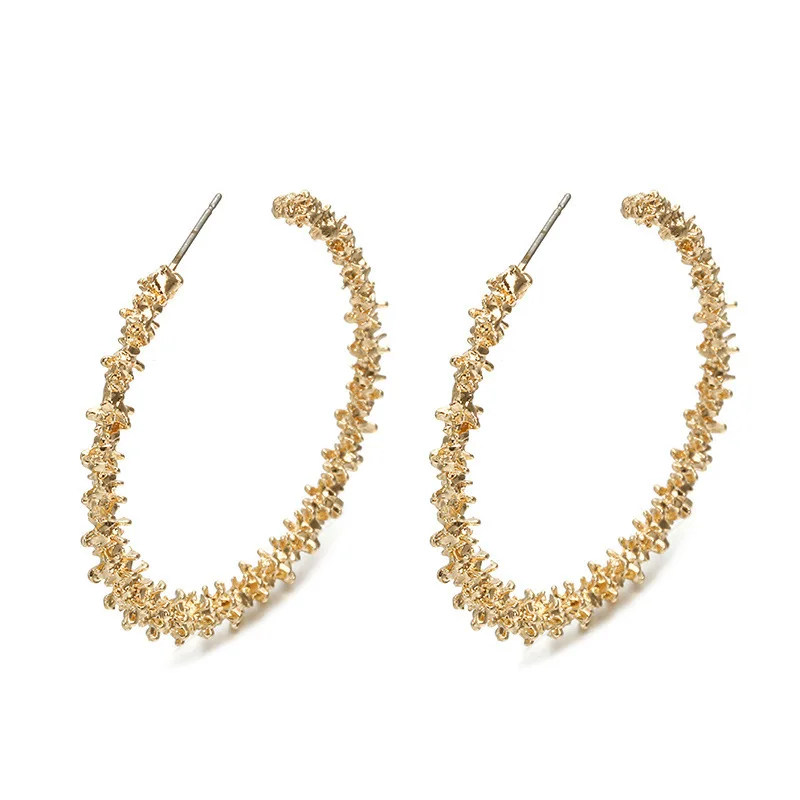 

2020 Sale Earrings Aretes Sales The New Earrings Prickly Personality Golden Circle Has Big Ear Stud Female Small Adorn Article