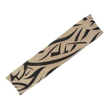 6 шт. новые нейлоновые эластичные Поддельные Временные татуировки рукава дизайн тела руки Чулки татуировки для прохладных мужчин женщин SER88