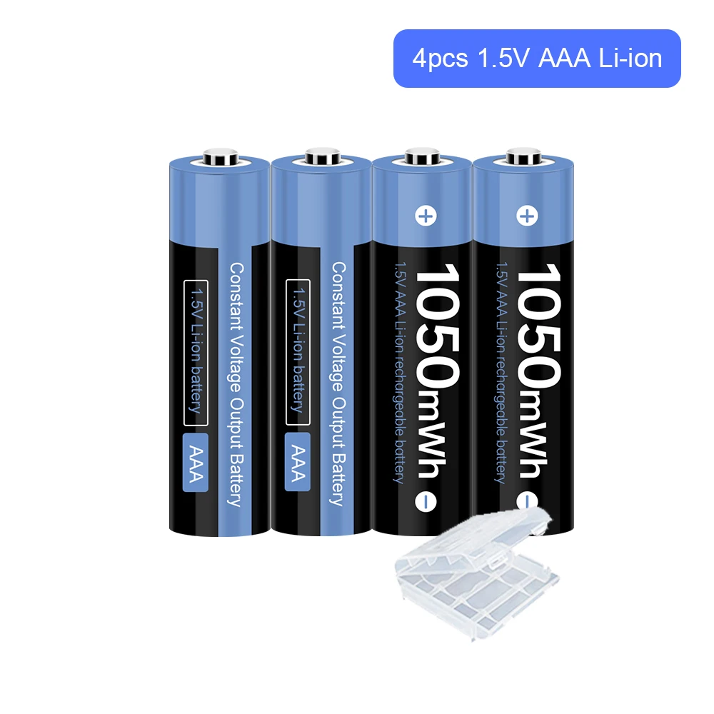 

Original AAA 1.5V 1050mAh Rechargeable Li-ion Lithium Battery with 1.5v AA aaa li ion rechargeable battery charger