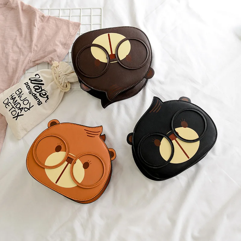 

CHILDREN'S Bag 2018 New Style Korean-style Cute Squirrel Small round Bag Fashion Studio Oblique Bag Women's Bag with Chain