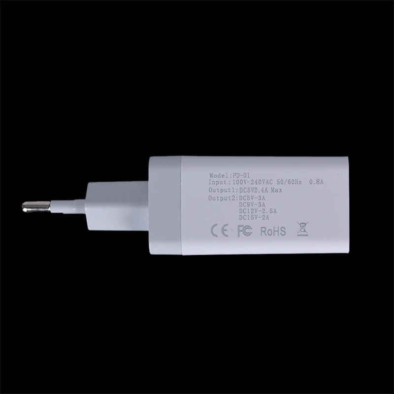 США/ЕС штекер PD USB C настенное зарядное устройство адаптер для iPhone X Xr Xs Max 8 Plus 30 Вт Быстрая зарядка Qc 3,0 Для huawei P30 Быстрая зарядка