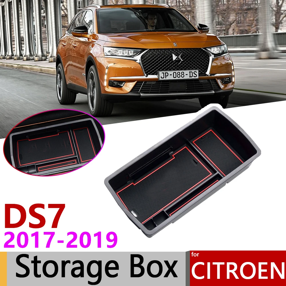 for Citroen DS7 DS 7 2017 2018 2019 2020 of Central Armrest Box Storage Stowing Tidying Car Organizer Internal Accessories | Автомобили и