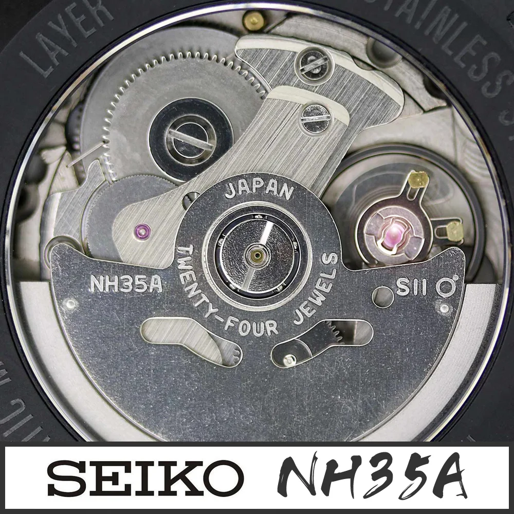 Original SEIKO SII NH35A/NH35 Automatic Mechanical Movement 3 O' clock  White Datewheel Japan 4R35 Movt 24 Jewels Self-Winding _ - AliExpress Mobile