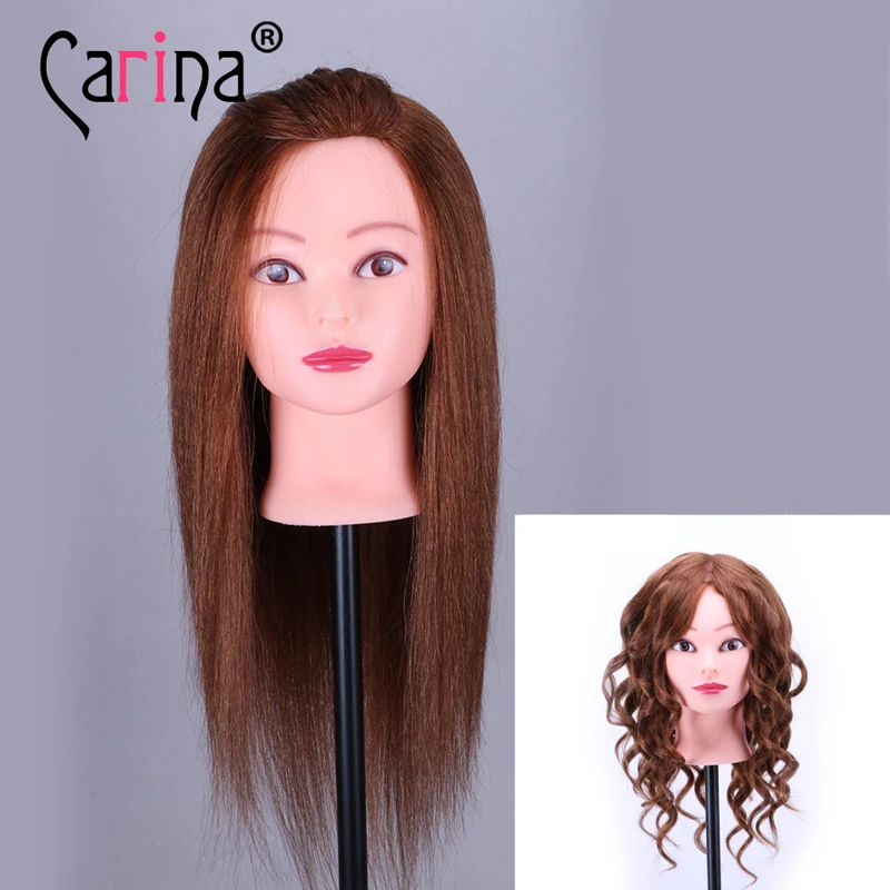 45 см, настоящие человеческие волосы, манекен, голова парикмахера, манекен, женские парикмахерские куклы, голова для обучения, волосы, кукла, макияж
