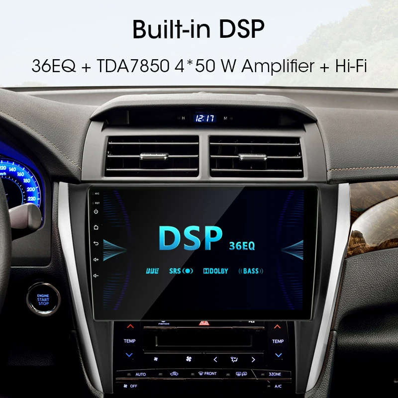 4G Wifi Android 8,1 Автомагнитола для Toyota Camry 8 50 55 2012- 2G+ 32G coche плееров навигация gps головное устройство+ рамка RDS DSP