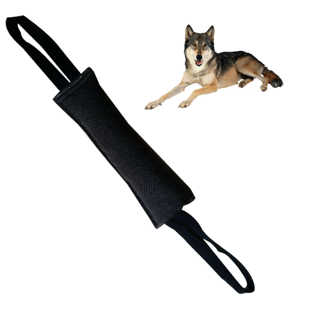 

Funny Tool Dog Bite Tug Toy Linen Tug Toy With Two Handles For Adult Dogs Puppies Pet Training Play Throw Chew Bite Toys