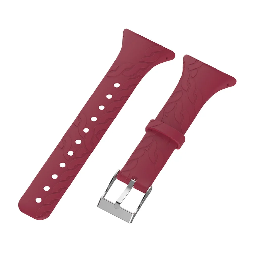 1 Pcs Replacement Silicone Female Watch Band Strap Compatible SUUNTO M1 M2 M4 M5 M Series FEA889 - Band Color: Red