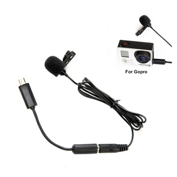 

BOYA BY-LM20 Pro 3.5mm Clip Sports External Microphone Clip Mic Mini USB For GoPro Hero Camera