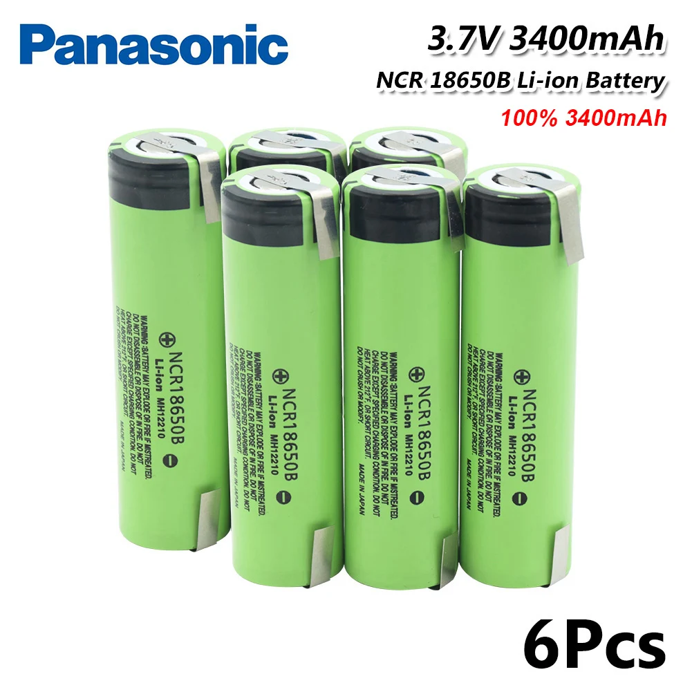 Panasonic NCR18650B 3,7 v 3400mah 18650 литиевая аккумуляторная батарея разряда 20A сварочные никелевые листовые батареи