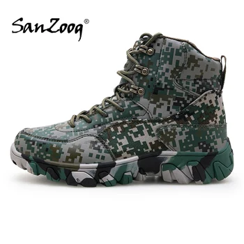 

Waterproof Outdoor Men Woodland Shoes Military Tactical Boots Hiking Hunting Trail Jungle Swat Combat Boot Botas Tacticas Hombre