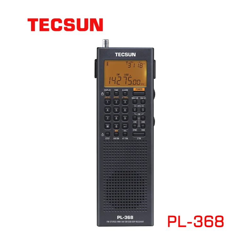 Lusya TECSUN PL-368 Mini Portable SSB Audio 64-108MHZ DSP ETM ATS FM-Stereo MW SW World Band Stereo Radio