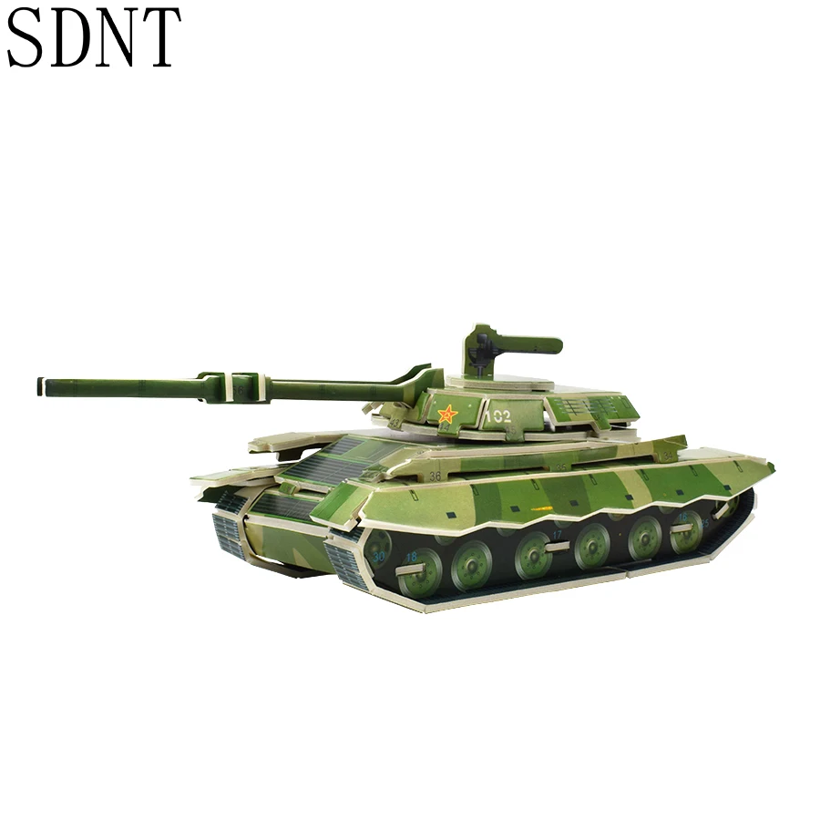Модель танка 3D Пазлы игрушки для мальчика DIY детские развивающие игры бронированный автомобиль ручной сборки модели наборы игрушек для детей Подарки
