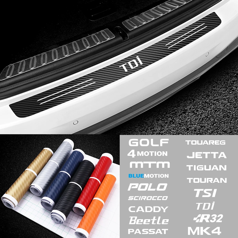 Автомобильные задние декоративные наклейки BrumperTrunk для Volkswagen VW Golf 4 Motion MTM Blue Polo Caddy