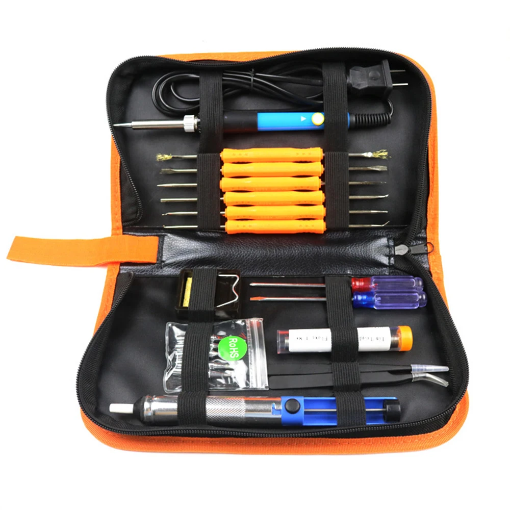 

Adjustable Temperature Electric Soldering Iron Soldering Tools 60W Electric Soldering Iron Kit Set Welding Tool Soldering Tips