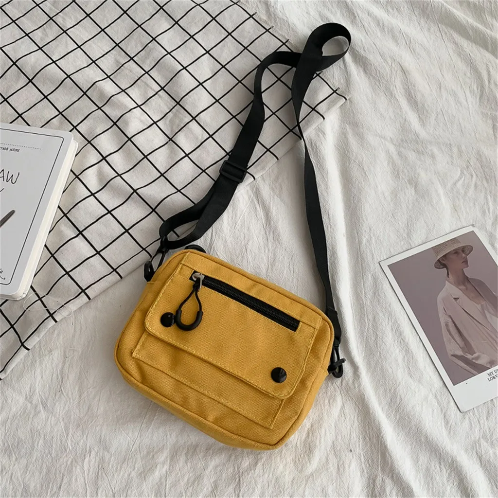 Женские сумки-мессенджеры, чистый цвет, повседневная сумка-тоут, для улицы, черная Холщовая Сумка, роскошные сумки, женские сумки, дизайнерские сумки на молнии, сумка на плечо