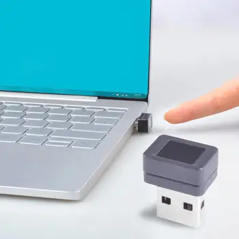 

USB Fingerprint Key Reader Security Biometric Scanner For Windows 10 Fast Reading Anti-spoofing File Security Fingerprint Reader