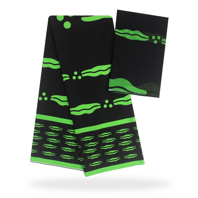 Цифровой атласный Шелковый воск с шифоновым принтом вощеная ткань нигерийская африканская восковая ткань для одежды Анкара ткань