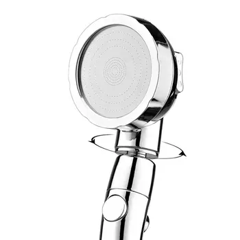 

German Shower with Switch Three Stop Water Booster Handheld Shower Head Bathroom Hotel Multi-function Shower Head