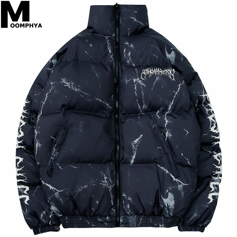 Moomphya Hip Hop Men Jacket Parka Hurt Bear Print Men Winter Windbreaker Streetwear Harajuku Padded Jacket Coat Warm Outwear Moomphya Hip Hop Men Jacket Parka Hurt Bear Print Men Winter Windbreaker Streetwear Harajuku Padded Jacket Coat Warm Outwear