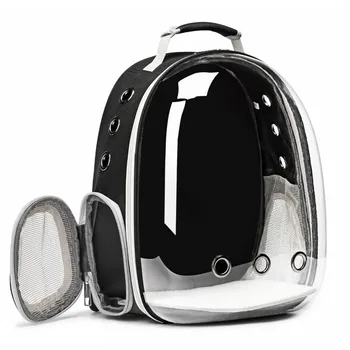 

Transparent Cat Carrier Bag Breathable Puppy Backpack Cats Box Cage Small Dog Pet Travel Carrier Handbag Space Capsule MJ710