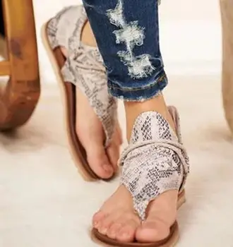 

YEELOCA 2020 Women Casual Shoes Flat Sandals Large Size Shoes Girls Open Toe Flip Flops Sandals ZA001