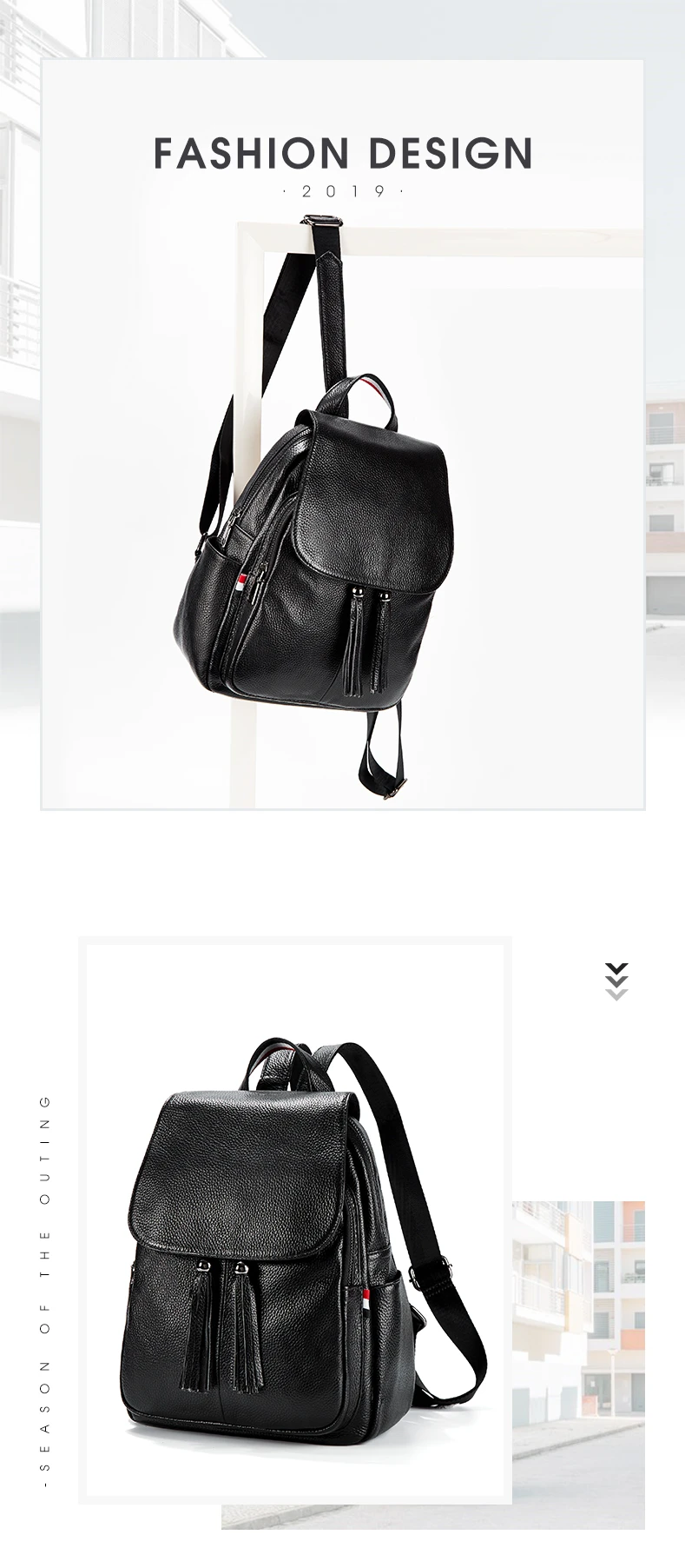BISON DENIM, женские рюкзаки из натуральной кожи, женская сумка на плечо, дорожный женский рюкзак, Mochila, iPad, школьные сумки для девочек, B1834