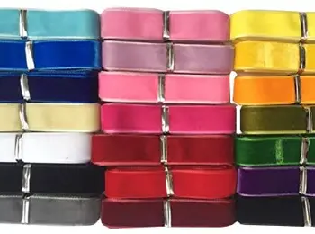 

random 20yds 5/8"(15mm) Velvet Ribbon Wedding Party Decoration Handmade Ribbon Gift Wrapping Hair Bowknot DIY Christmas Ribbon