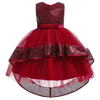 

Kids Dresses For Girls Flower Embroidery Tutu Kids Clothing Elegent Beading Girls Dresses For Children Princess Party Custumes
