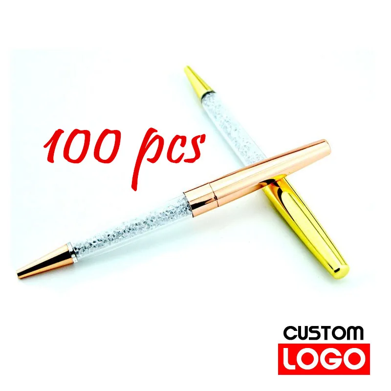 1 개/몫 새로운 도착 골드 컬러 펜 0.5mm 0.5mm 0.5mm 0.5mm 볼펜 크리스탈 펜 웨딩 사무실 학교 사무실 선물