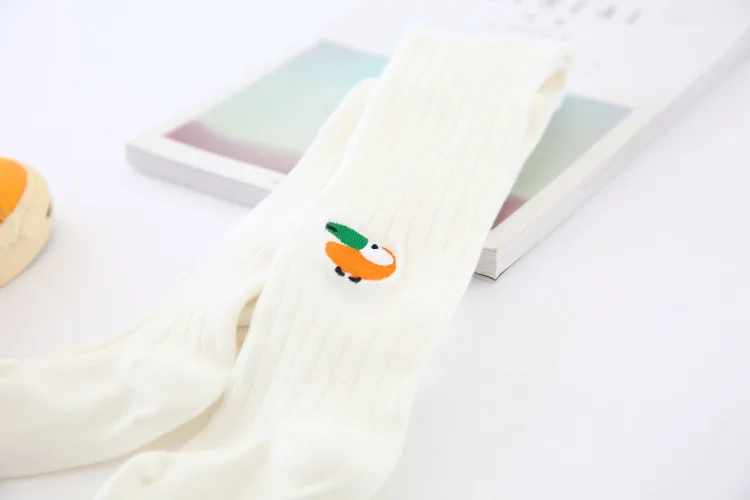 Baby Tights Infant Girl Toddler Kids Pantyhose Cartoon Embroidery Knitted Collant Stocking Autumn Winter Children Kids Stockings