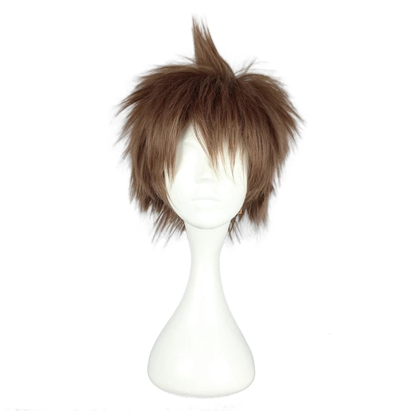 

Anime Danganronpa Hinata Hajime Wig Cosplay Costume Dangan Ronpa Short Heat Resistant Synthetic Hair Perucas Halloween Wigs