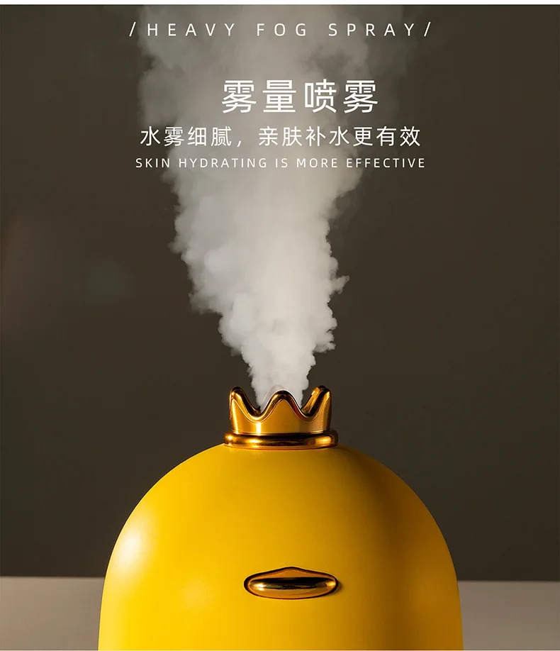 New Style Creative Mini USB Humidifier Household Car Mounted Crown Duck Small Air Cleaner Gift Customization