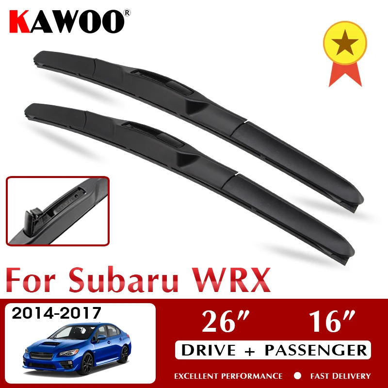 KAWOO стеклоочистители для передних автомобильных дворников Subaru WRX 2014-2017 лобовое