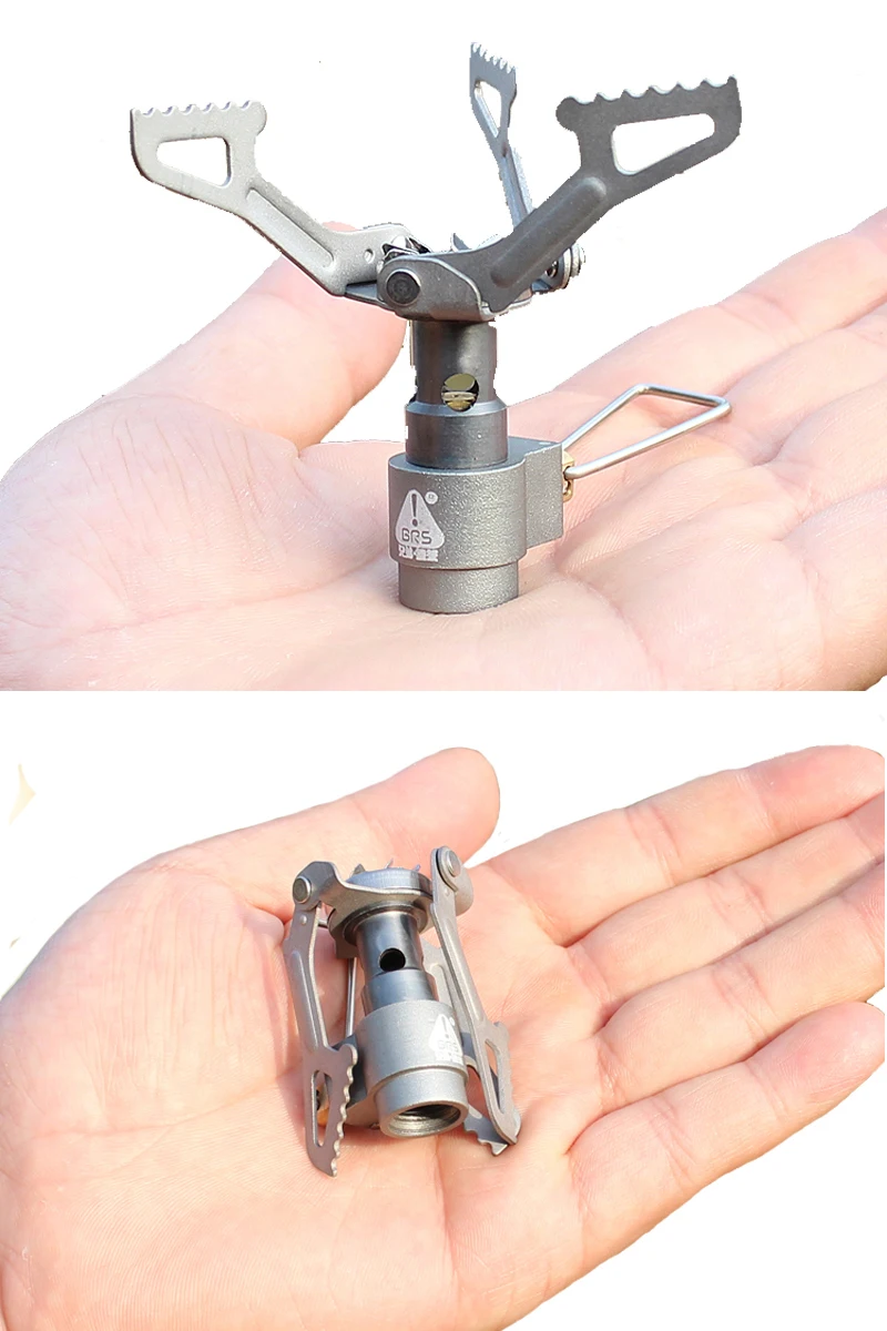 BRS Brs-3000t 25g Portable Mini Camping Titanium Stove outdoor Gas Stove Survival Furnace Pocket Picnic Cooking Gas Burner