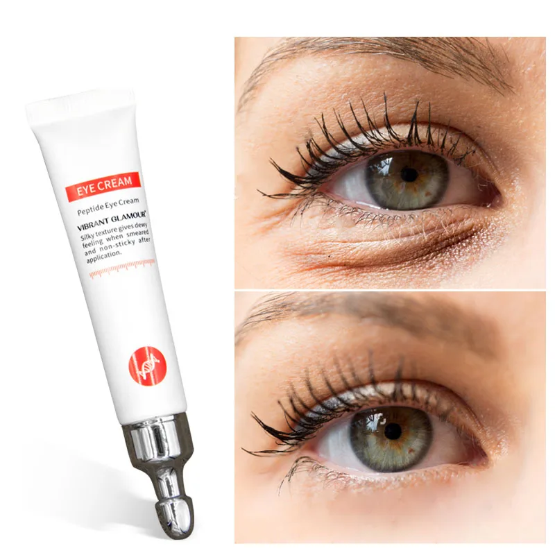 

Vibrant Glamour Anti-Aging Eye Cream Remove Dark Circles Puffiness Lighten fine lines Whitening Peptide Collagen Eye Cream