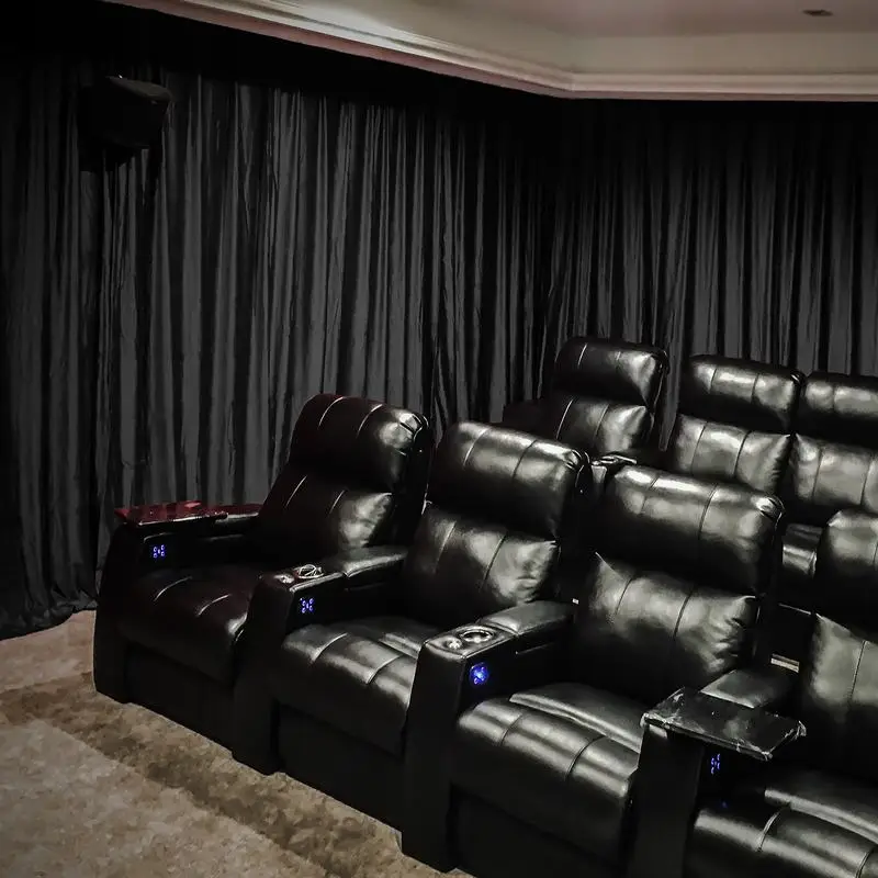 Birkin Pinch Pleat Velvet Curtain ChadMade Home Movie Theater Drape Custom Panel Curtains Blackout Window | Дом и сад