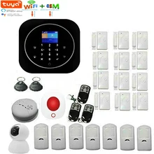 Yobang Sec беспроводной домашней безопасности wifi GSM GPRS сигнализация система TUYA приложение пульт дистанционного управления датчик Пожарной Сигнализации ip-видеокамера