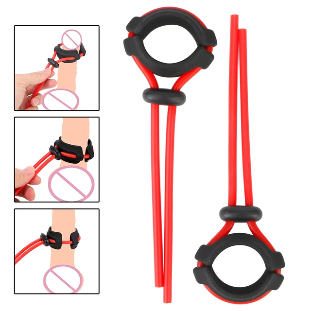 Sex Toys Adjustable Penis Ring Rope for Adults Men And Silicone Ejacul