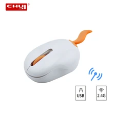 CHYI Милая мультяшная форма Беспроводная мини-мышь USB оптическая 3D компьютерная портативная мышь 1200 dpi для детей Подарки ПК ноутбук Настольный