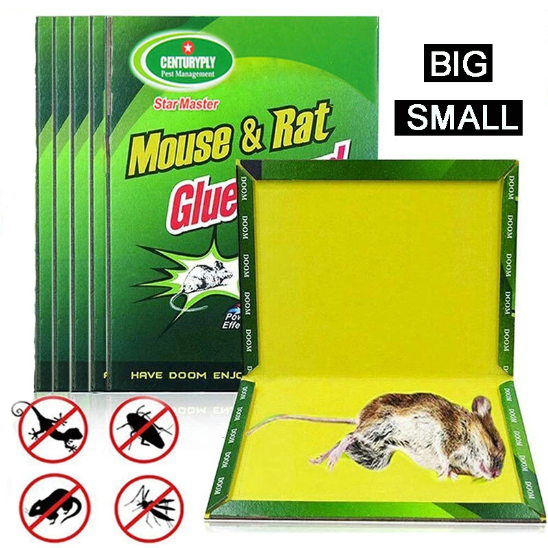 

1PC Mouse Board Sticky Mice Glue Trap High Effective Rodent Rat Snake Bugs Catcher Pest Control Reject Non-toxic Eco-Friendly