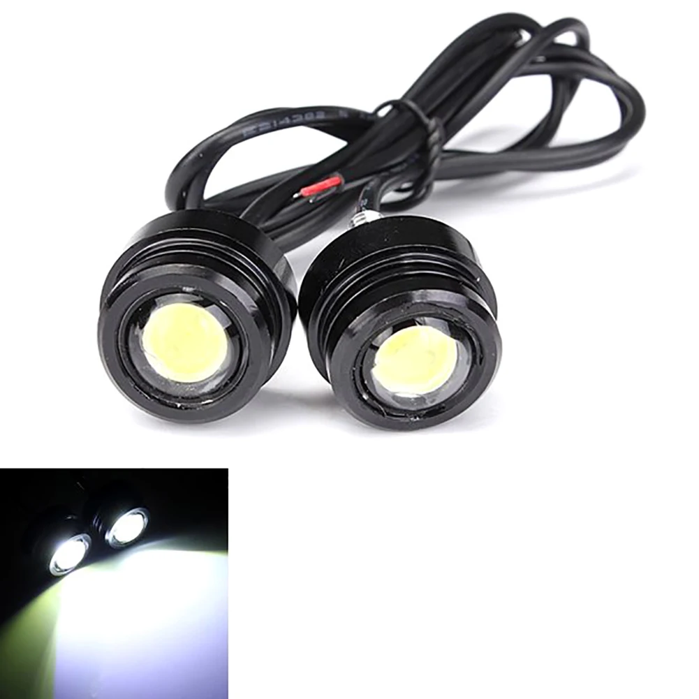 

2Pcs 12V 9W Motorcycle LED Daylight Daytime Running Fog Lamp Motorbike Eagle Eyes Lights
