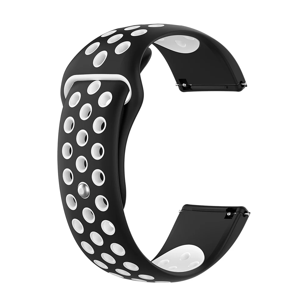 black white Силиконовый ремешок для Fitbit Versa 2 Versa Lite Blaze, ремешок для часов, смарт-часы, браслет, спортивные полосы, сменный Браслет, ремень - Цвет: black white