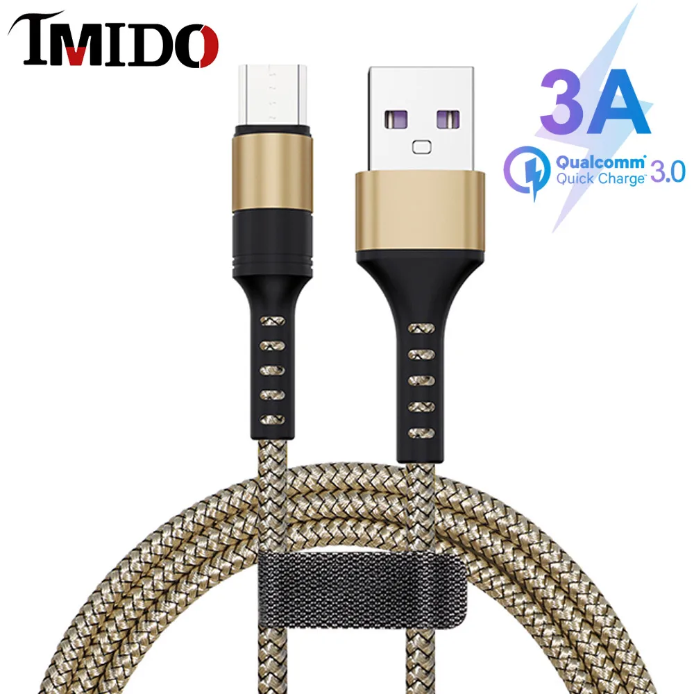 

3A Micro USB Cable for Samsung S7 S6 QC3.0 Fast Charging USB Data Cable for Xiaomi 5X Redmi Huawei LG Nokia Android Mobile Phone